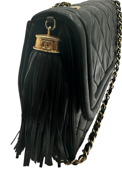 Chanel Quilted Tassel Flap Bag