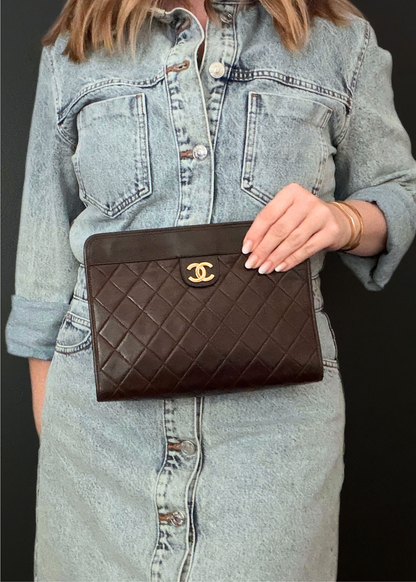 CHANEL MATELASSÉ CLUTCH