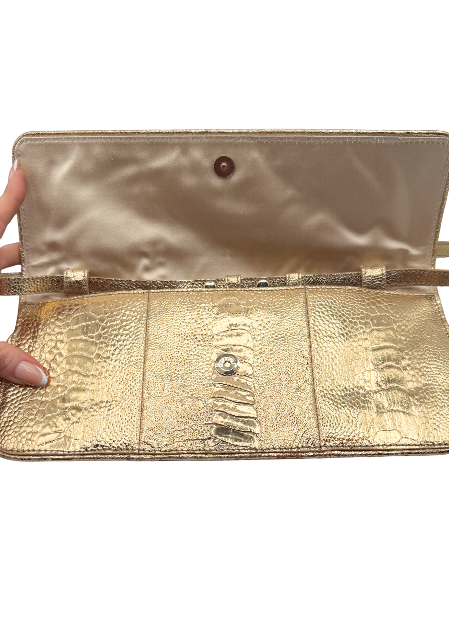 CELINE CROCODILE CLUTCH & SHOULDER BAG