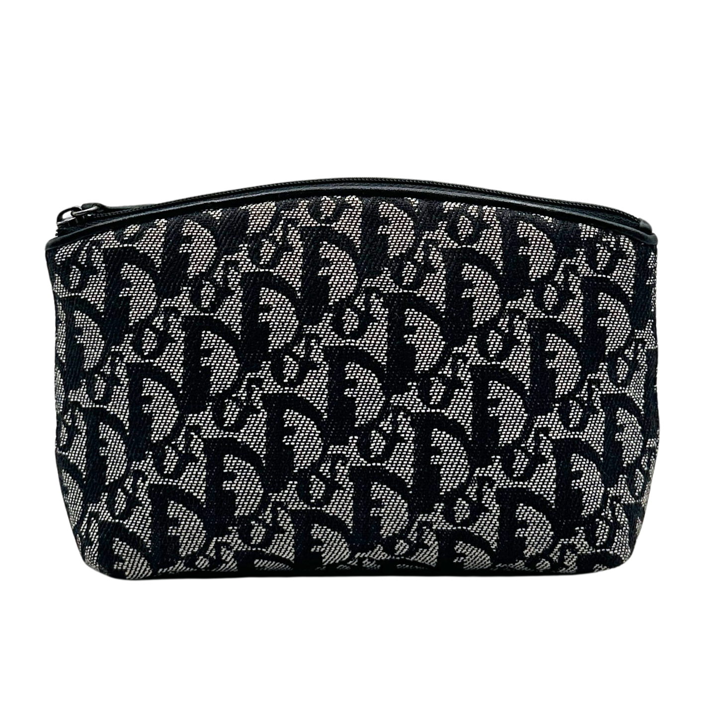 Navy Dior cosmetic bag pouch