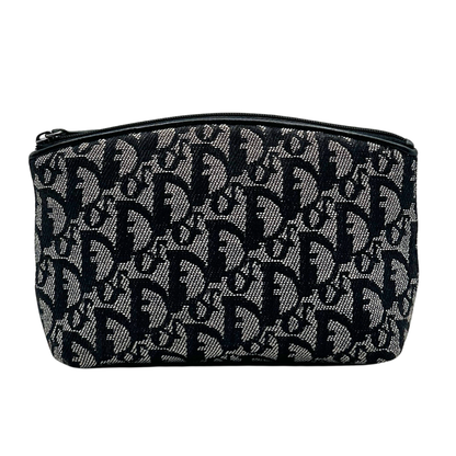 Navy Dior cosmetic bag pouch