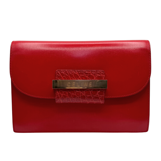 CELINE CROCODILE CLUTCH