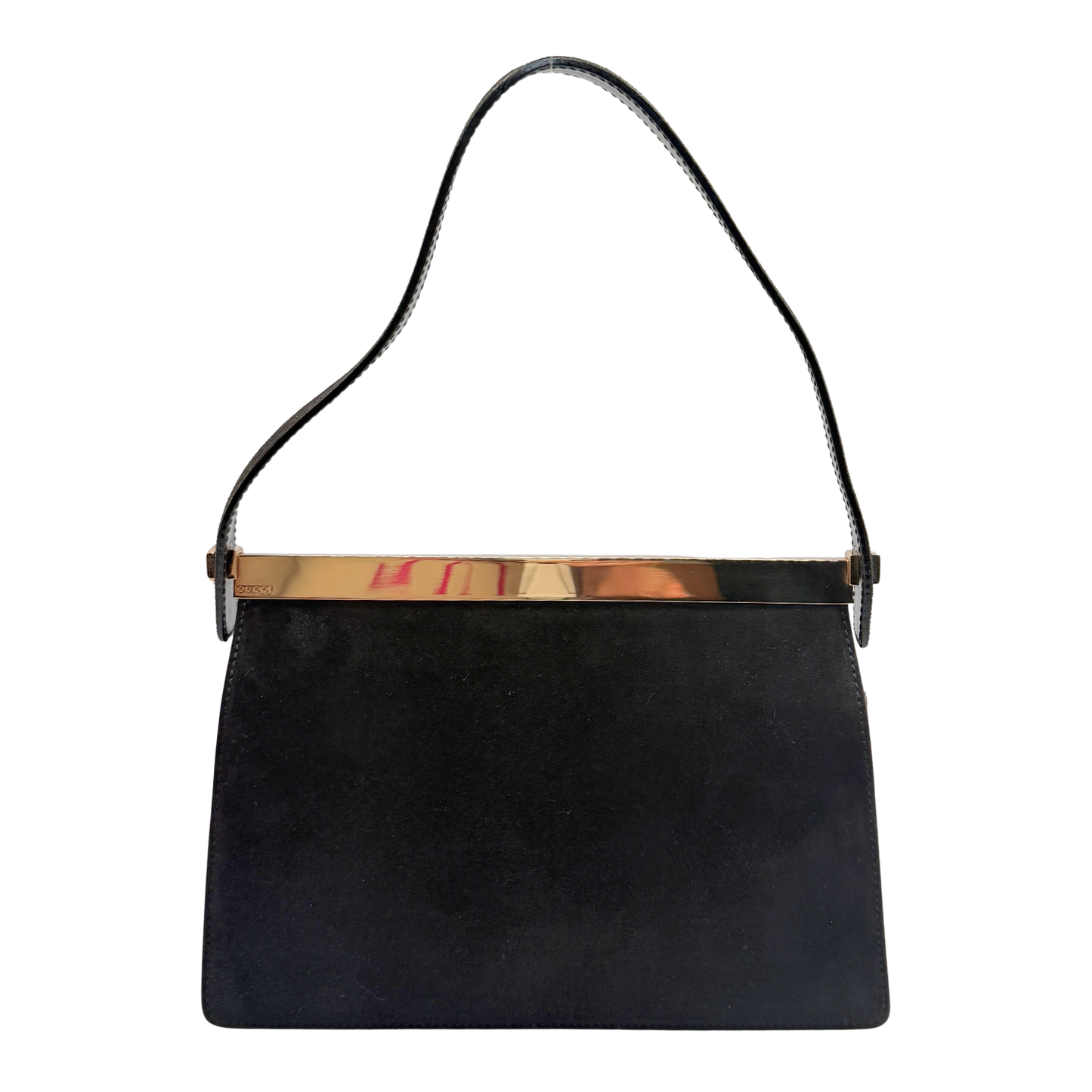 GUCCI SUEDE FLAP BAG