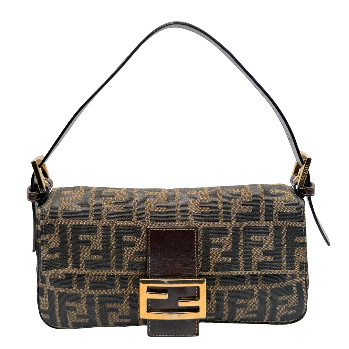RARE FENDI ZUCCA BAGUETTE with GOLD HARDWARE