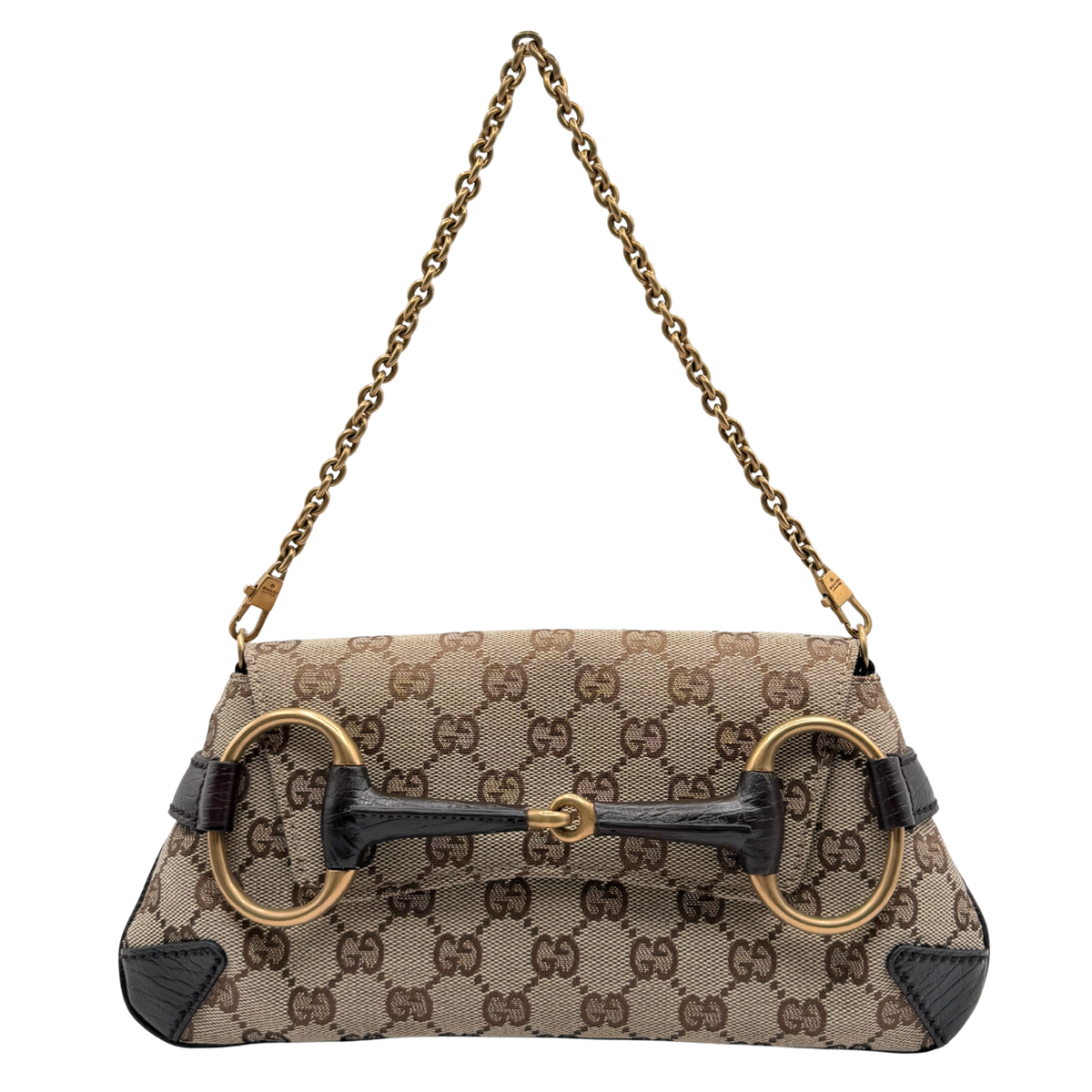 RARE GUCCI HORSEBIT SHOULDER BAG & CLUTCH