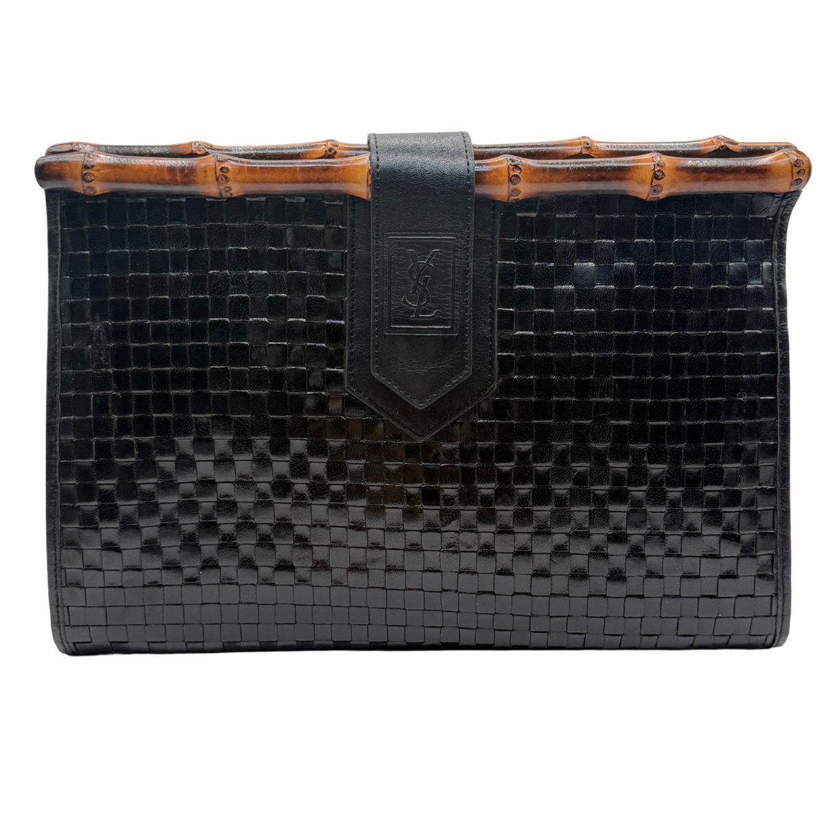 ULTRA-RARE YVES SAINT LAURENT BAMBOO CLUTCH