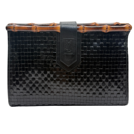 ULTRA-RARE YVES SAINT LAURENT BAMBOO CLUTCH