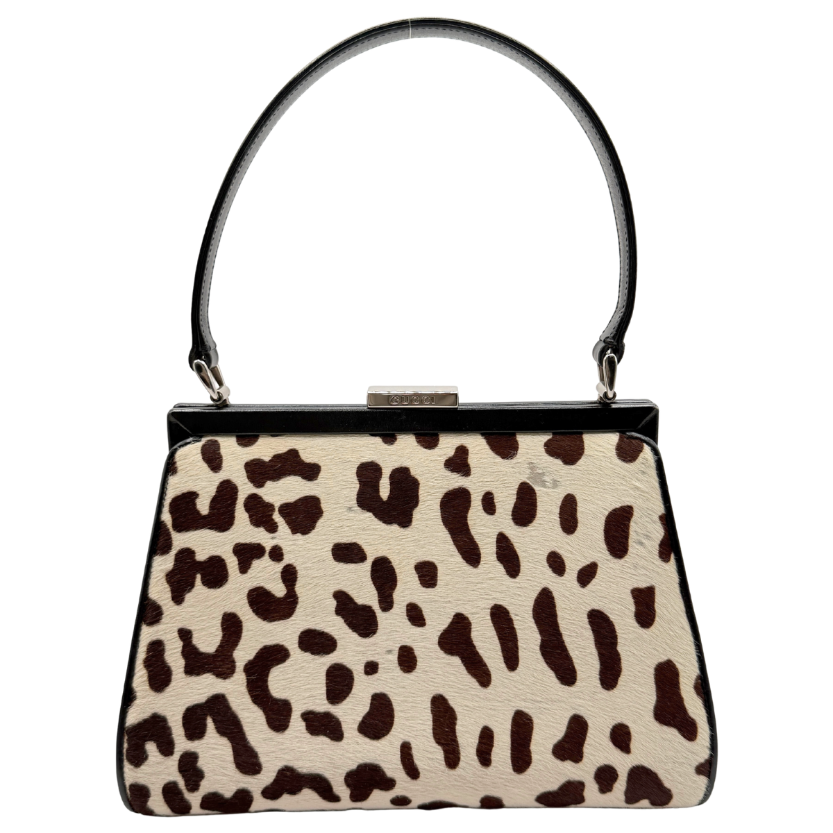 RARE GUCCI PONYHAIR TOP HANDLE BAG