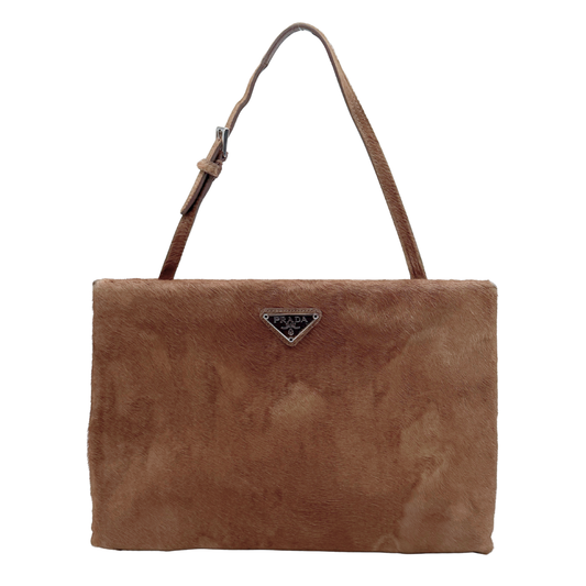 PRADA PONYHAIR SHOULDER BAG & CLUTCH