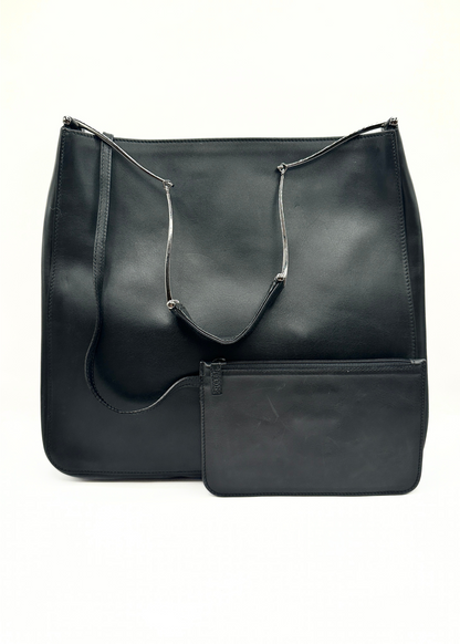Gucci Black Leather Horsebit Shoulder Bag