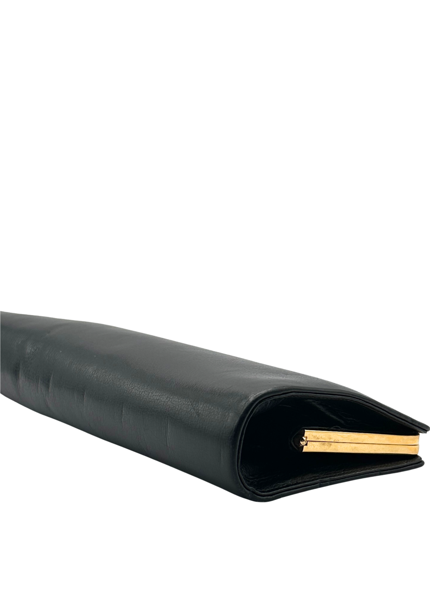 Black Gucci Leather clutch corner