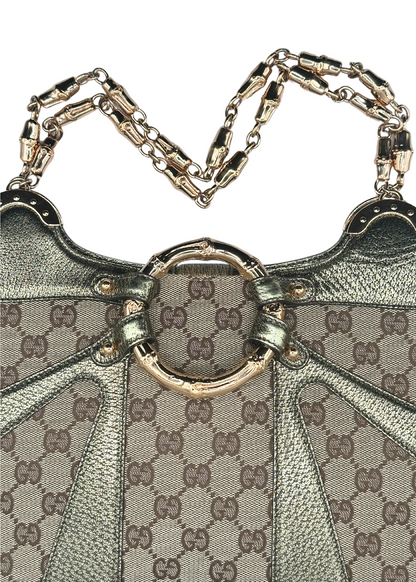 Gucci Monogram Bamboo Ring Bag