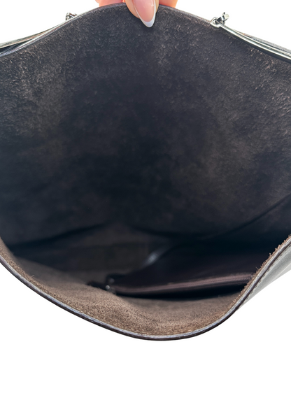 Interior of Gucci Brown hobo bag suede