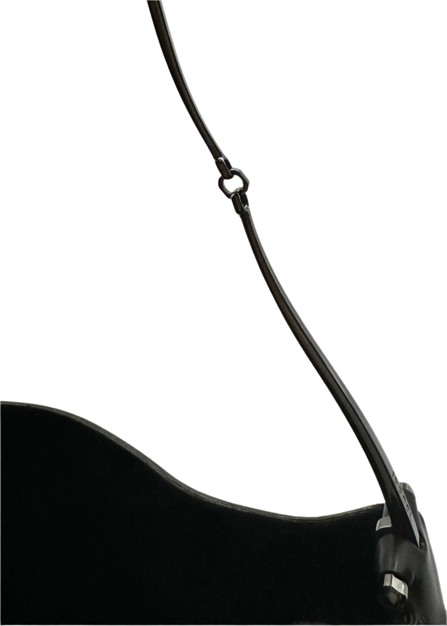 Gucci Black Leather Horsebit Shoulder Bag