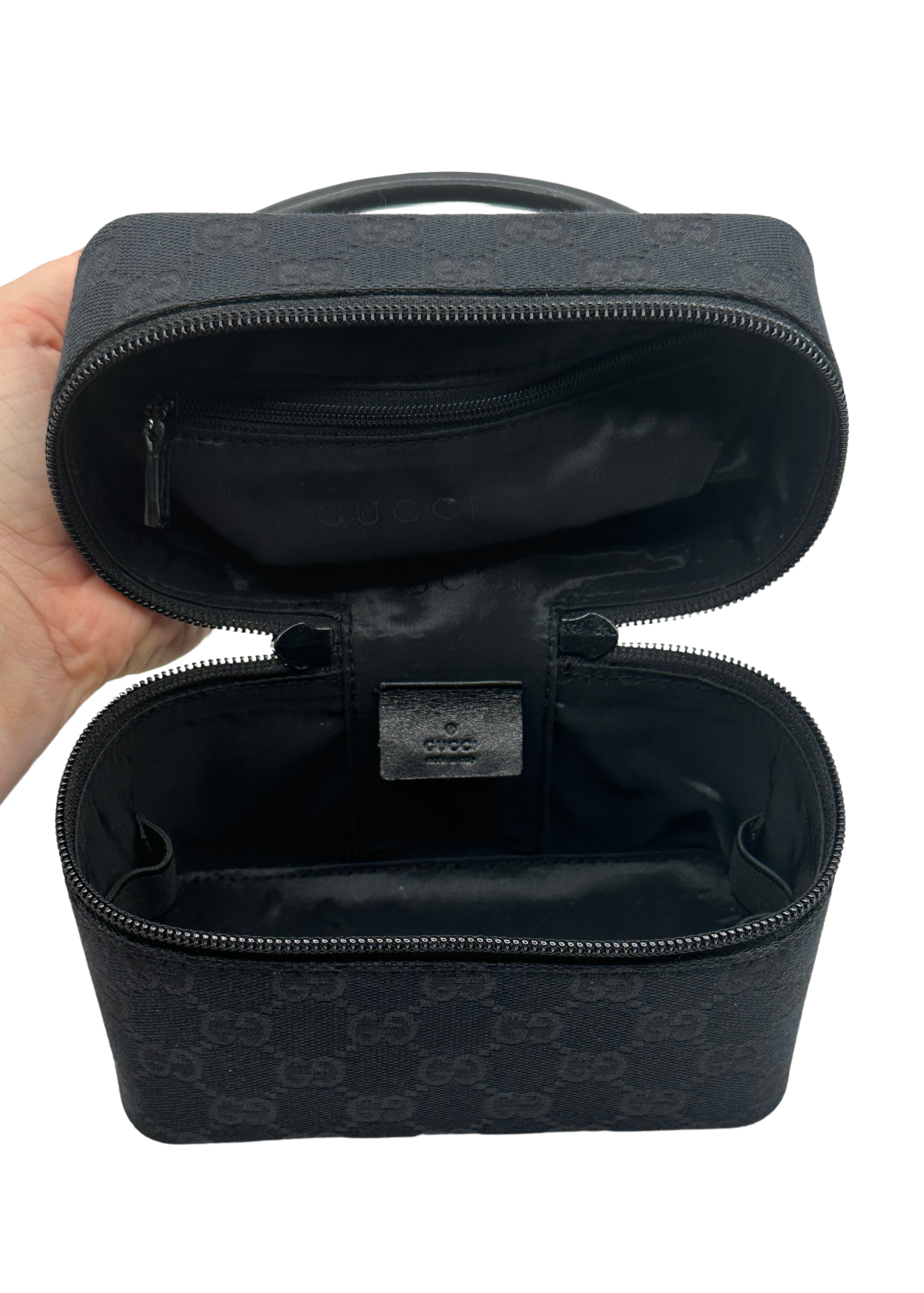 Gucci Monogram Black Vanity Bag