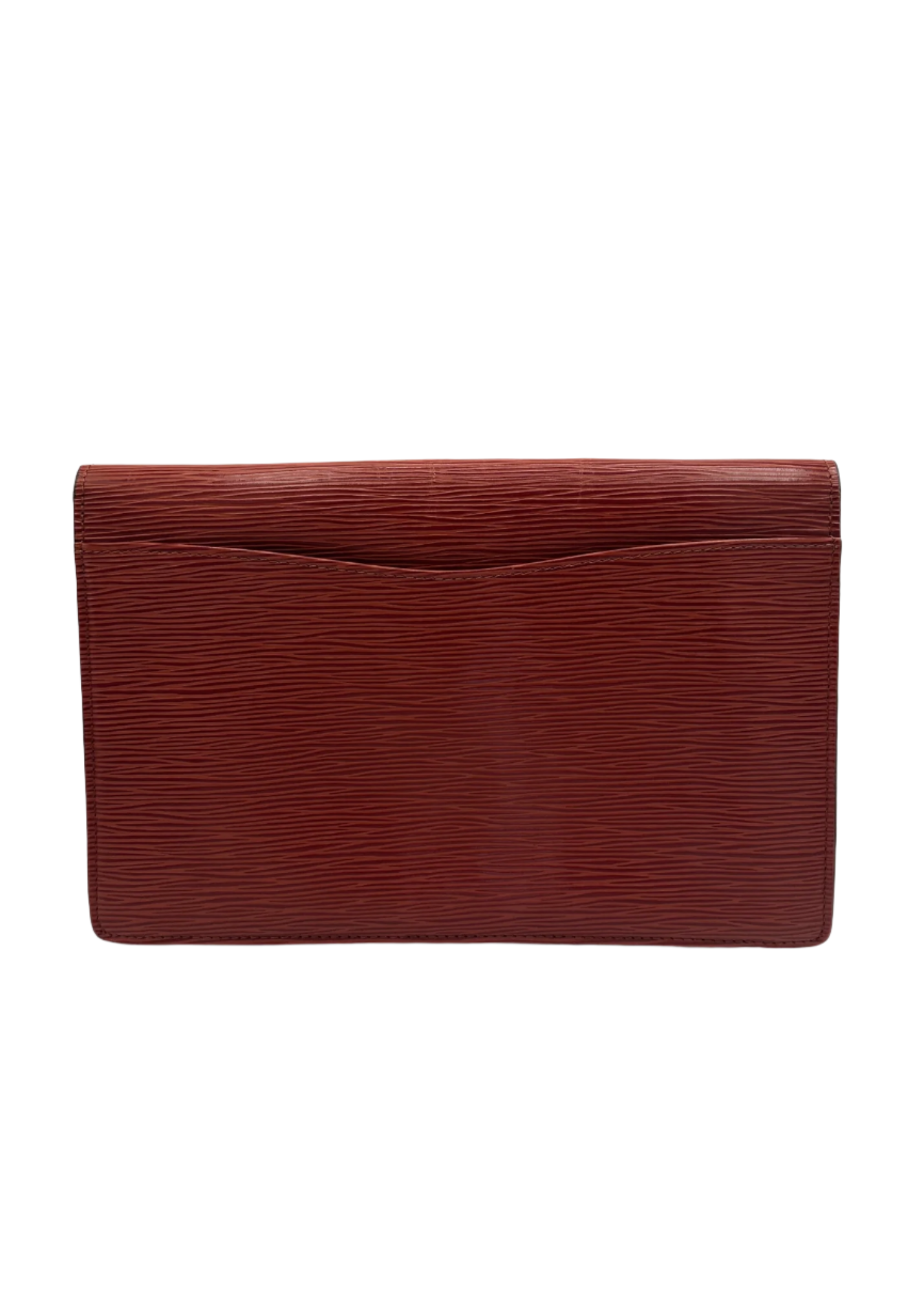 Louis Vuitton Cognac Epi Clutch Back