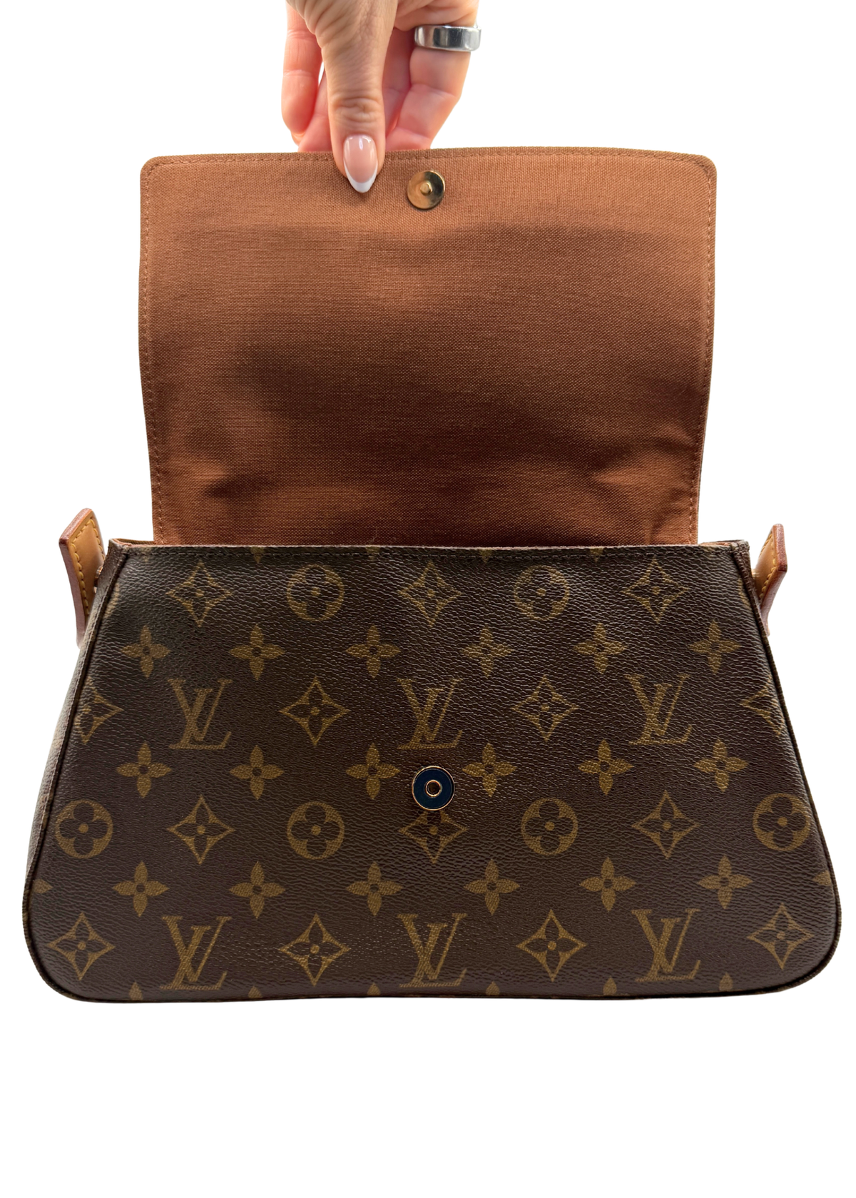Vintage Louis Vuitton Mini Looping handbag opened