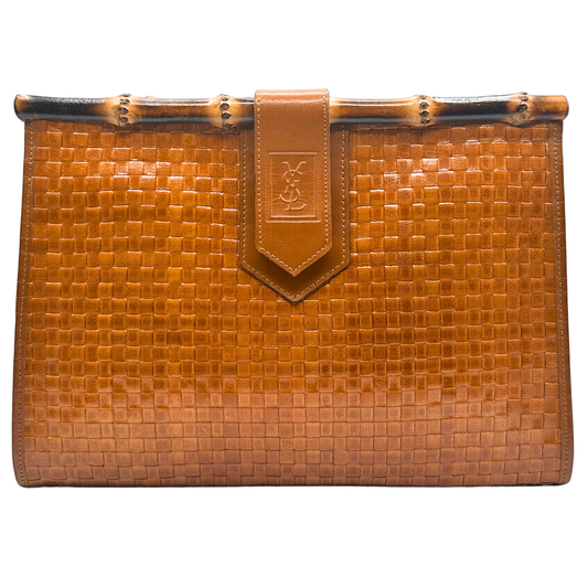 YVES SAINT LAURENT BAMBOO CLUTCH