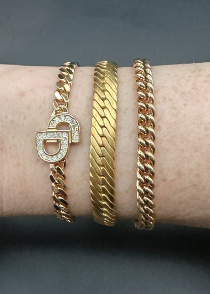 Christian Dior Curb Chain Bracelet