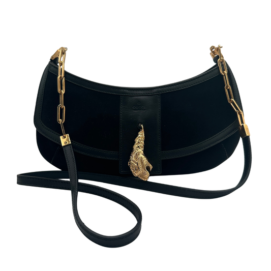 GUCCI LION HEAD SHOULDER BAG