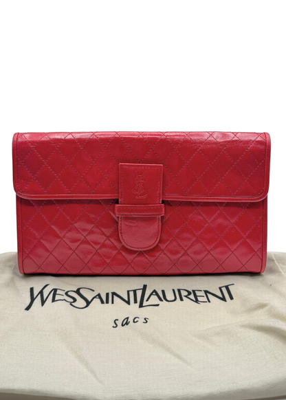 YVES SAINT LAURENT QUILTED CLUTCH